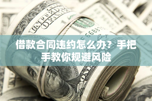 济南借款合同违约怎么办？手把手教你规避风险