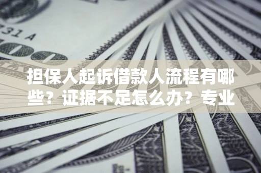 济南担保人起诉借款人流程有哪些？证据不足怎么办？专业律师解答