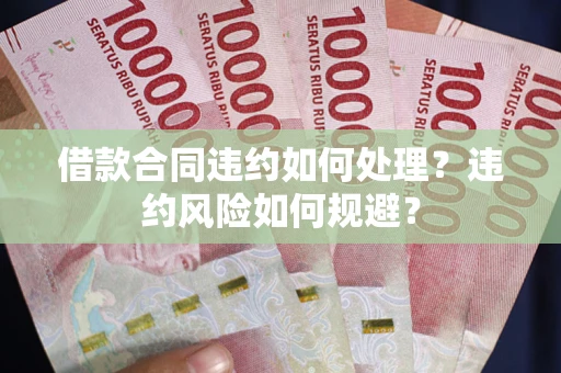 济南借款合同违约如何处理？违约风险如何规避？