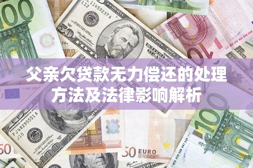 济南父亲欠贷款无力偿还的处理方法及法律影响解析