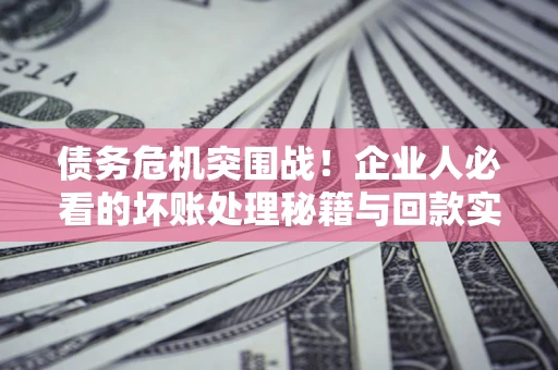 济南债务危机突围战！企业人必看的坏账处理秘籍与回款实战指南