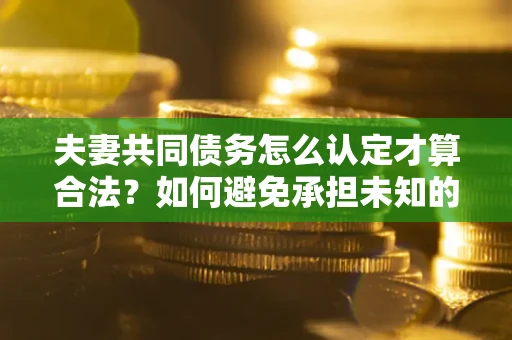 济南夫妻共同债务怎么认定才算合法？如何避免承担未知的债务风险？